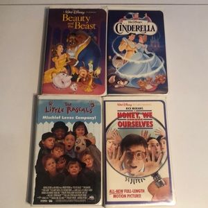 Walt Disney movies cassette tapes bundle